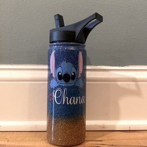 Stitch tumblr with straw